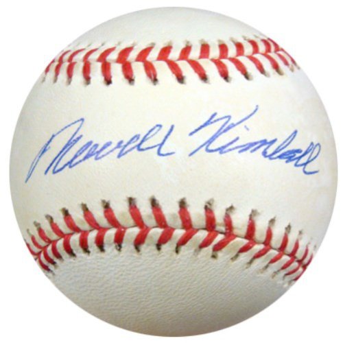 Newell Newt Kimball Autographed Signed Official Nl Baseball Brooklyn Dodgers PSA/DNA 