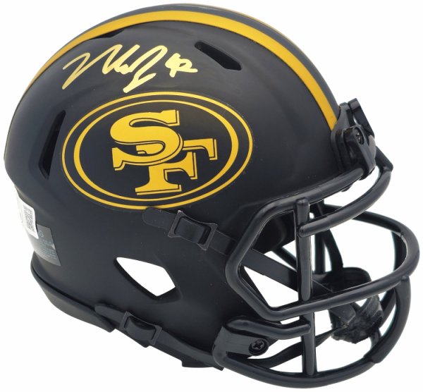 Nick Bosa Autographed Signed San Francisco 49Ers Eclipse Black Mini Helmet Beckett Beckett Witness #230696 