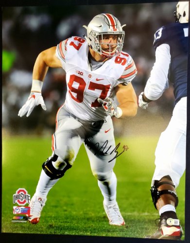 Nick Bosa Signed San Francisco 49ers 35 x 43 Framed Jersey