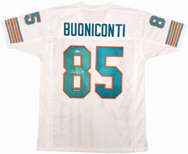 thumbnail image 2 of Custom Sewn Nick Buoniconti Miami Dolphins Teal Jersey – Unsigned, Adult Sizes M, L, XL, 2XL 2 of 4