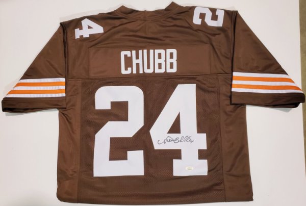 Nick Chubb Cleveland Browns Autographed Signed Brown Jersey - Beckett Authentic 