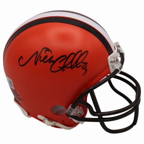 Nick Chubb Cleveland Browns Autographed Signed Mini Helmet - Beckett Authentic 