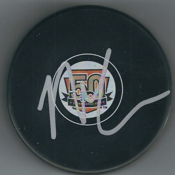 Nick Cousins Autographed Signed Philadelphia Flyers 50Th Anniversary Hockey Puck - Autographs
