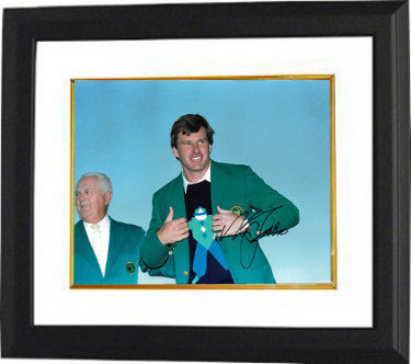 Nick Faldo Autographed Signed PGA 11X14 Photo custom Framing - JSA Hologram (1990 Augusta National Masters Championship green jacket) 