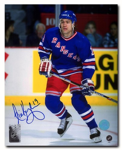Nick Kypreos Autographed Signed New York Rangers Game Action 8x10 Photo