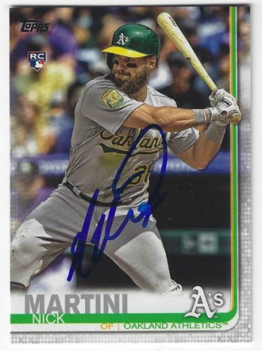Nick Martini Autographed Signed Oakland A's 2019 Topps Card - Autographs