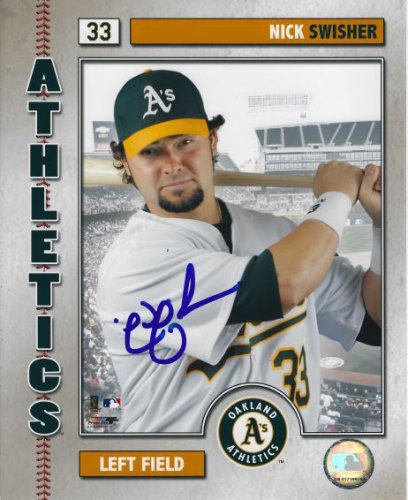 Nick Swisher Autographed Signed 8X10 Oakland A's Photo - Autographs