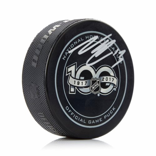 Nico Hischier Autographed Signed NHL Centennial Official Game Puck