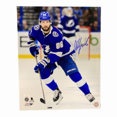 Nikita Kucherov Signed Lightning Fanatics Black Hockey Jersey