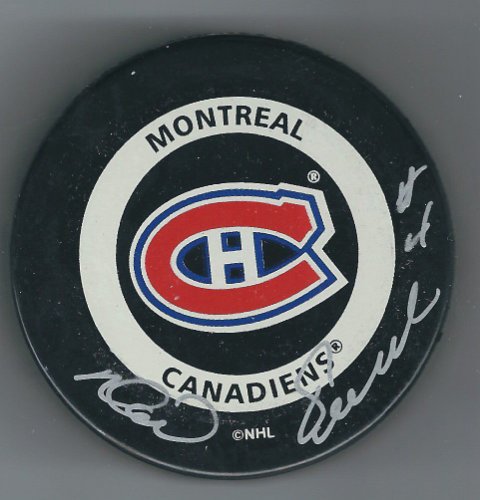 Noel Picard Autographed Signed Montreal Canadiens Game Hockey Puck - Autographs