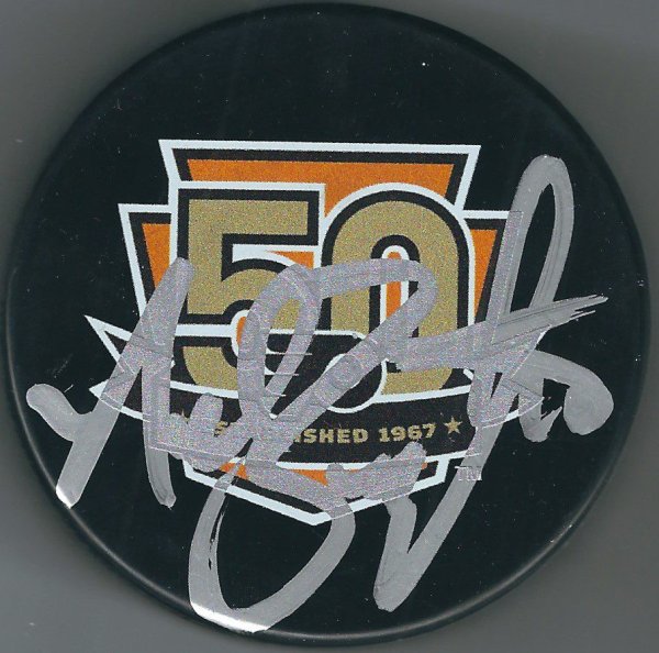 Nolan Baumgartner Autographed Signed Philadelphia Flyers 50Th Anniversary Hockey Puck - Autographs