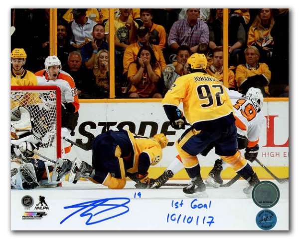 Nolan Patrick Autographed Signed Philadelphia Flyers 1st Goal 8x10 Photo with Note