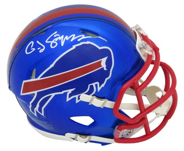 O.J. Simpson Autographed Signed Buffalo Bills FLASH Riddell Speed Mini Helmet 