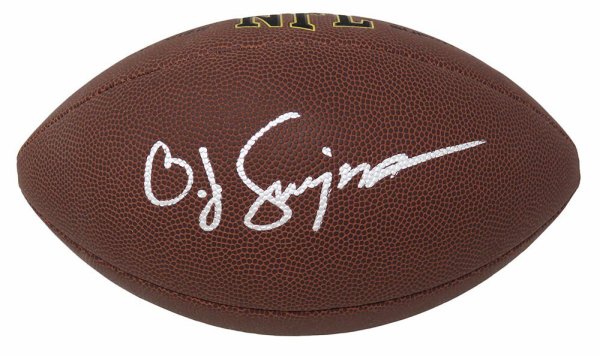 O.J. Simpson Autographed Signed Wilson Super Grip Full Size NFL Football 