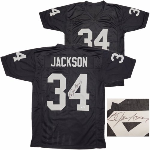 Oakland Raiders Bo Jackson Autographed Signed Black Jersey Beckett Beckett Witness #226423 