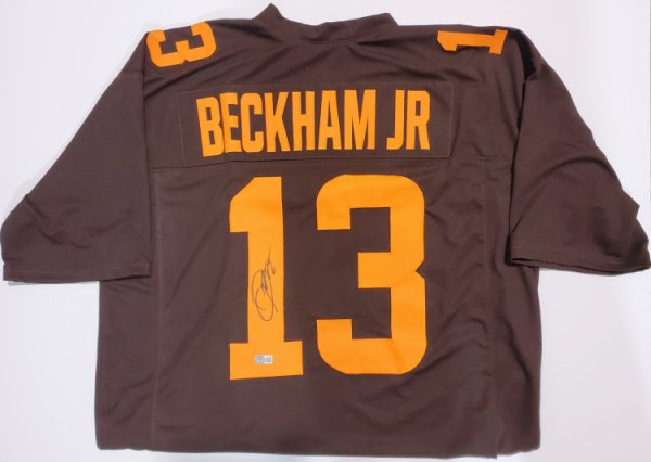 Odell Beckham Jr. Cleveland Browns Autographed Signed Brown Jersey - Beckett Authentic 