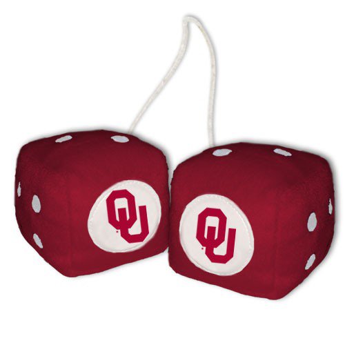 Oklahoma Sooners Fuzzy Dice