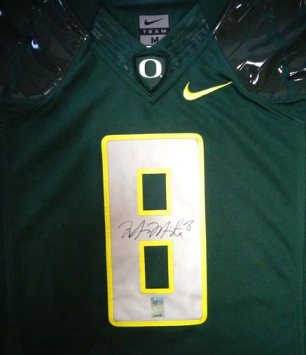 Oregon Ducks Marcus Mariota Autographed Signed Green Nike Jersey Size M Mm Holo #89856 