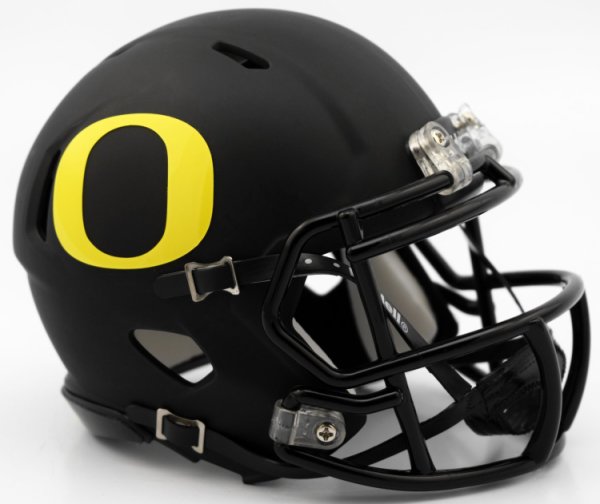 Oregon Ducks NCAA Mini Speed Football Helmet Matte Black 