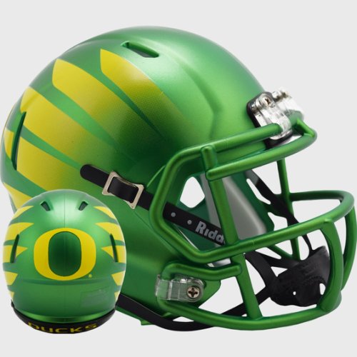 Oregon Ducks NCAA Mini Speed Football Helmet Painted w/Wing 