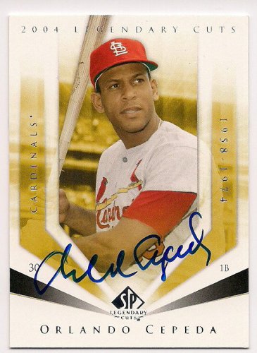 Orlando Cepeda Autographed Signed 2004 UDA Legendery Cuts - Autographs