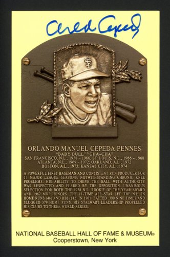 Orlando Cepeda MLB Memorabilia, Orlando Cepeda Collectibles, Verified  Signed Orlando Cepeda Photos