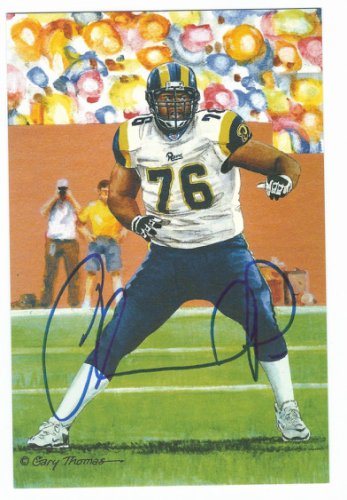 Orlando Pace Autographed Signed Goal Line Art Card - Autographs