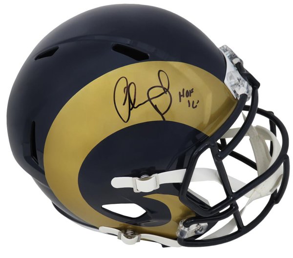 Orlando Pace Autographed Signed Rams 2000's Style Throwback Riddell Full Size Speed Replica Helmet w/HOF'16 