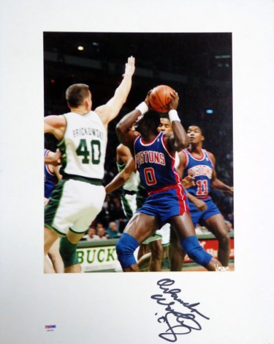 Orlando Woolridge Autographed Signed 16X20 Matted Photo Detroit Pistons PSA/DNA 