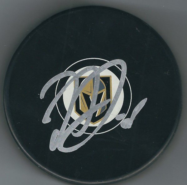 Oscar Dansk Autographed Signed Vegas Golden Knights Hockey Puck - Autographs