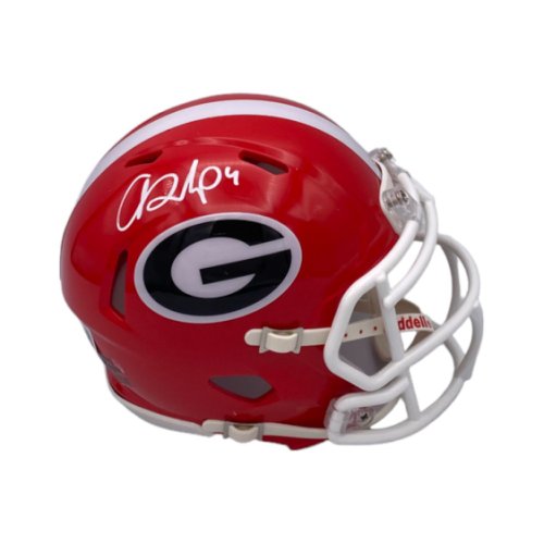 Oscar Delp Autographed Signed Georgia Bulldogs Riddell Speed Mini Helmet - Beckett