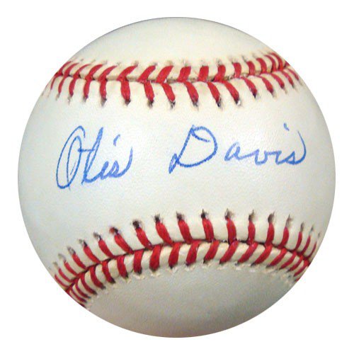 Otis Davis Autographed Signed Official MLB Baseball Brooklyn Dodgers PSA/DNA 