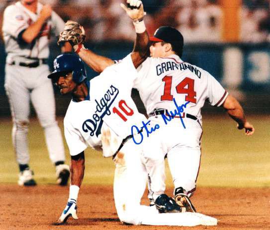 Otis Nixon Autographed Signed 8X10 Los Angeles Dodgers Photo - Autographs