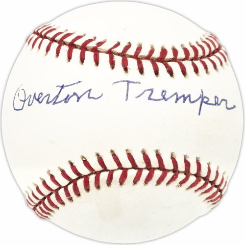 Overton Tremper Autographed Signed Official Nl Baseball Brooklyn Dodgers Beckett Beckett Qr #Bn13182 