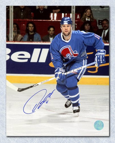 Owen Nolan Autographed Signed Quebec Nordiques Rookie 8x10 Photo