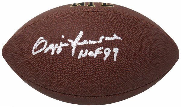 Ozzie Newsome Autographed Signed Wilson Super Grip Full Size NFL Football w/HOF'99 