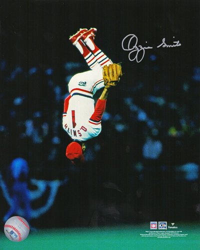 Ozzie Smith Autographed Signed St Louis Cardinals Flip Action 8x10 Photo 