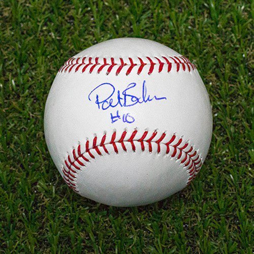 Pat Borders Autographed Signed Rawlings MLB Official Major League Baseball