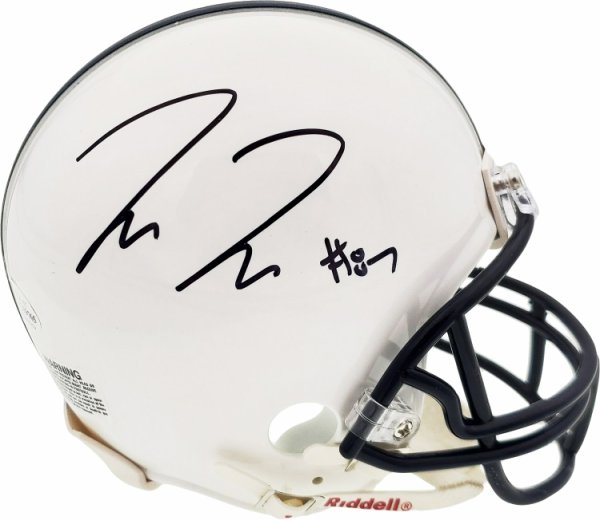 Pat Freiermuth Autographed Signed Penn State Nittany Lions White Mini Helmet Beckett Beckett 