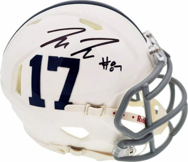 Pat Freiermuth Autographed Signed Penn State Nittany Lions White Speed Mini Helmet Beckett Beckett 