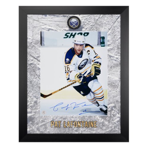 Pat LaFontaine Autographed Signed Buffalo Sabres Etched Ice 26x32 Frame
