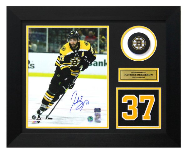 Patrice Bergeron in Action Boston Bruins 8 x 10 Framed Hockey Photo with  Engraved Autograph - Dynasty Sports & Framing