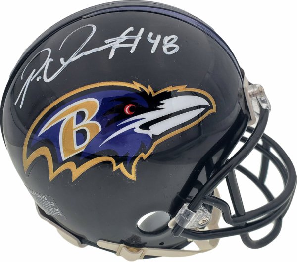 Patrick Queen Autographed Baltimore Ravens Mini Helmet Beckett Beckett