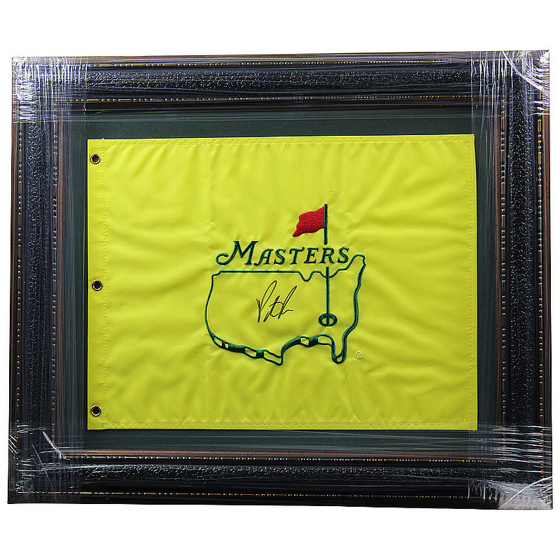 Patrick Reed Autographed Signed Premium Framed Undated Masters Flag - PSA/DNA 