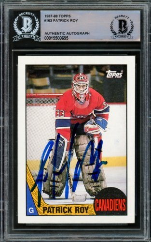 Patrick Roy Autographed & Inscribed Authentic Heroes of Hockey