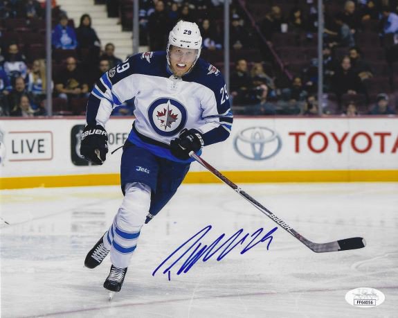 Patrik Laine Autographed Signed 8X10 Winnipeg Jets Photo JSA - Autographs