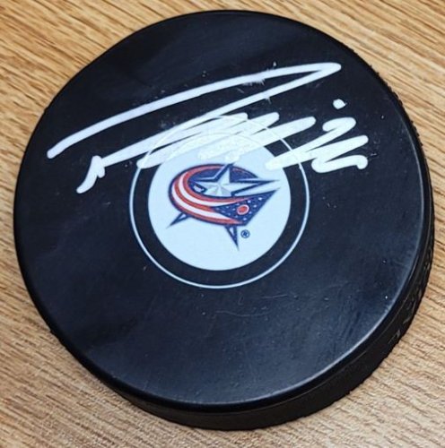 Patrik Laine Autographed Signed Columbus Blue Jackets Hockey Puck - Autographs