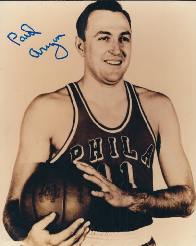 Paul Arizin Autographed Signed 8X10 Philadelphia Warriors Photo - Autographs