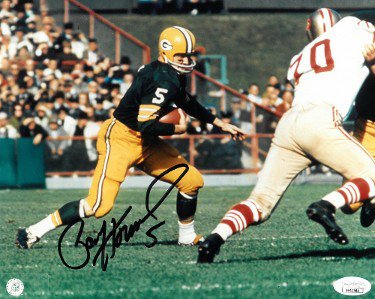 Paul Hornung Autographed Signed Green Bay Packers NFL Licensed 8x10 Photo- JSA Hologram (HOF/2 X MVP-Pro Bowl/Heisman) 
