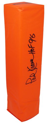 Paul Krause Autographed Signed Orange Football Endzone Pylon w/HOF'98 